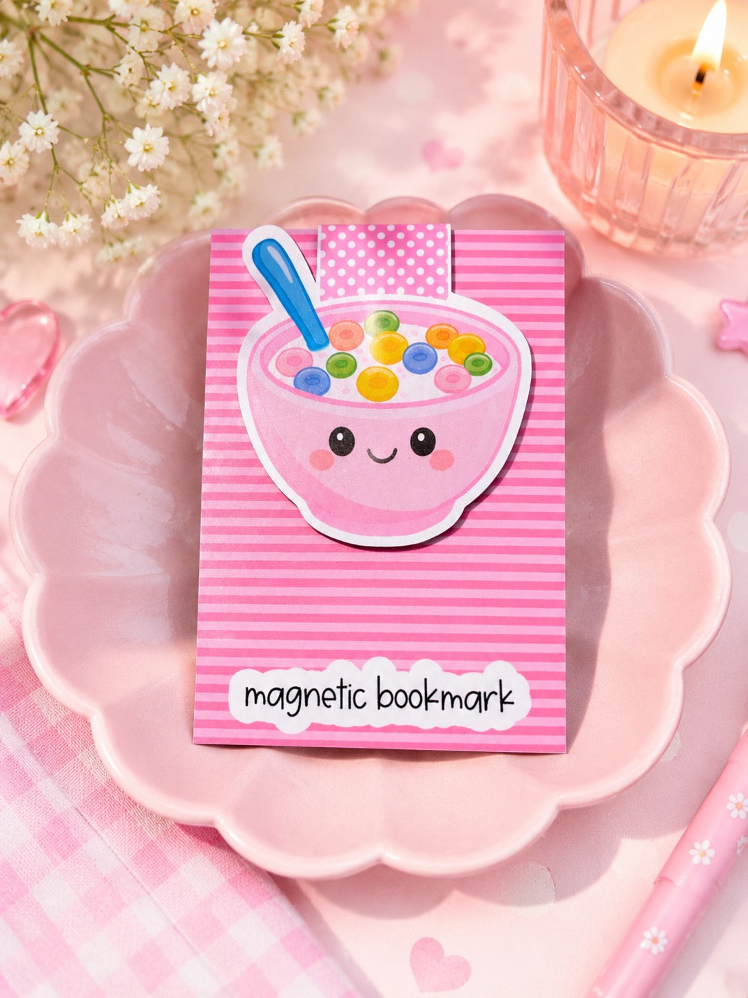 🥣📚 Cereal Lover Magnetic Bookmark