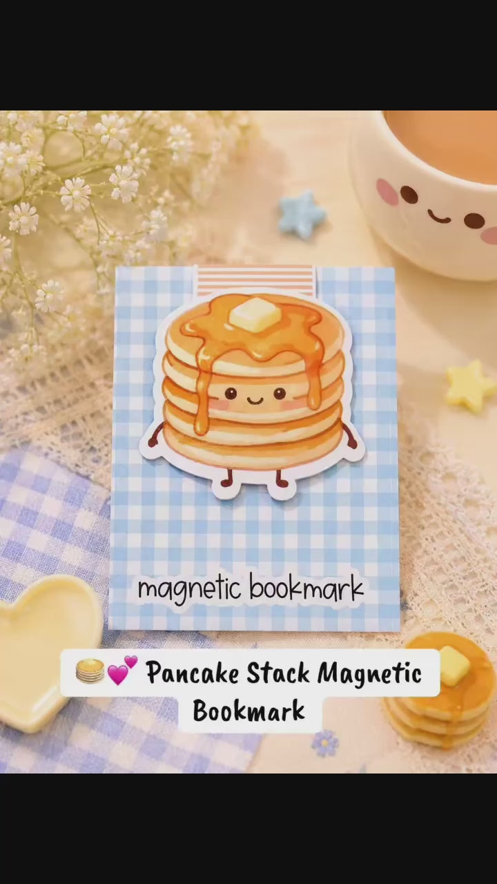Kawaii Pancake Magnetic Bookmark 🥞